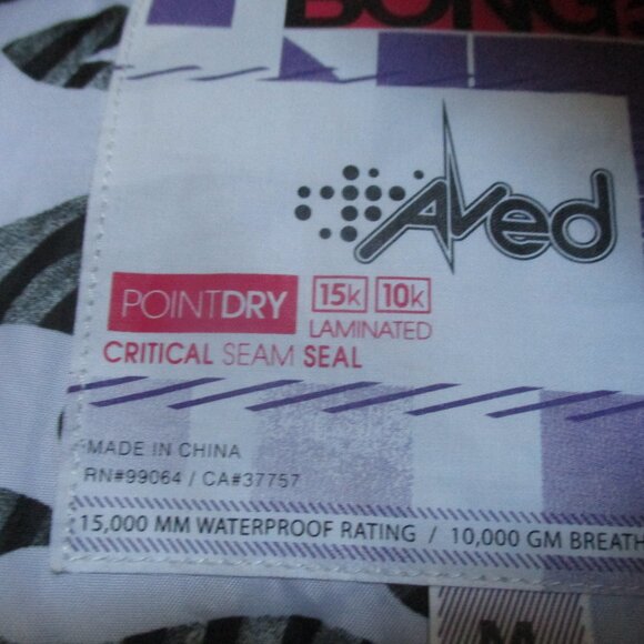 BILLABONG AVID POINT DRY JACKET15,000 MM WATERPROOF RATING 10,000 BREATHIBILITY - Picture 4 of 14